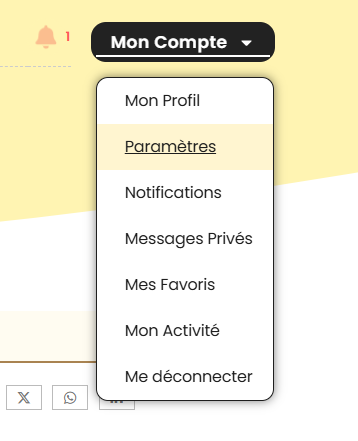 Comment ajouter ou modifier son avatar ? Menu mon compte et paramètres