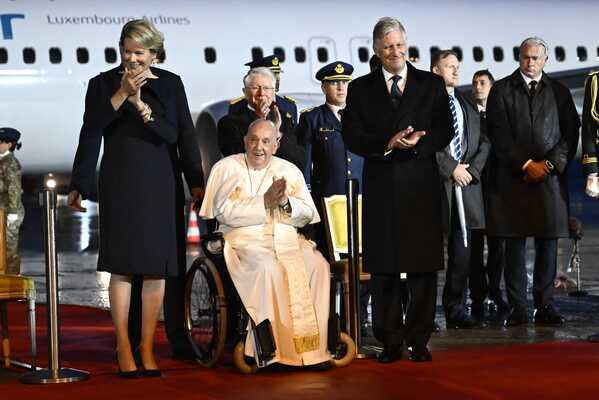 le Pape, le roi et la reine   Belgique