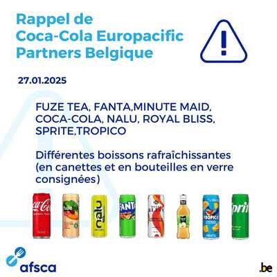 afsca coca cola rappel belgique